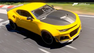 2018 Chevrolet Camaro ZL1 1LE FE around the Nurburgring with wet lap Forza Motorsport