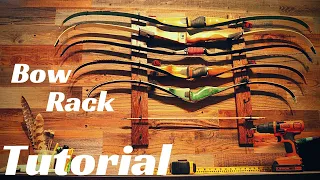 HOW TO MAKE A BOW RACK- DIY BOW RACK- TRADITIONAL ARCHERY TUTORIAL- BAREBOW- RECURVE- LONGBOW