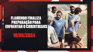 Flamengo finaliza preparação para enfrentar o Corinthians
