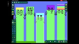 Numberblocks band in algodoo 410-500