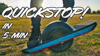 How to QUICKSTOP on a Onewheel in 5 minutes! Onewheel stopping tutorial for beginners. Tips & Tricks