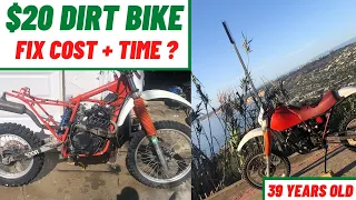 Are Old  Dirt Bikes Worth Restoring? 1983 Honda XR500 Barn Find