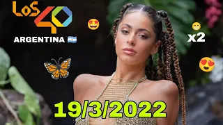 Lista Del 40 al 1 Argentina 🇦🇷 Semana 12 (19/3/2022)