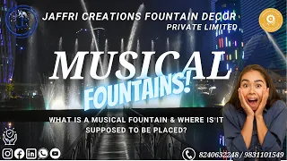 Dancing Musical Fountain Show || Trending outdoor fountains 2023 Jaffri Creations