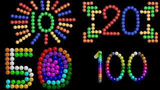 Color Ball Counting Collection - Count to 10, 20, 50 & 100 - The Kids' Picture Show (Learning Video)