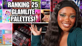 RANKING ALL OF MY GLAMLITE PALETTES | 25 PALETTES RANKED!!