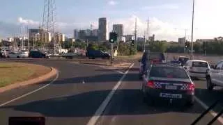 Entering Darwin City, Australia