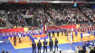 Polska - Serbia 3:1 hymny - Berlin 05.01.2016