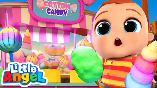 Cotton Candy At The Theme Park! | Where’s Mommy & Daddy? | Kids Cartoons and Nursery Rhymes