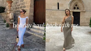 HOLIDAY OUTFITS HAUL & PACK WITH ME FOR PALMA | MASSIMO DUTTI, COS, ABERCROMBIE & MORE