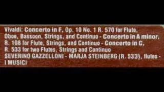 Vivaldi / Severino Gazzelloni, 1968: "La Tempesta Di Mare" - Concerto in F, Op. 10, No 1, RV 570