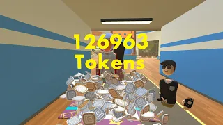 Opening 126,000 token box in a rec center | RecRoom key earnings