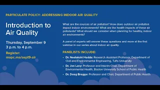 Indoor Air Quality Webinar #1: Introduction to Air Quality