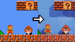 Super Mario Bros. 1 (NES) - PaperCraft Style. ᴴᴰ