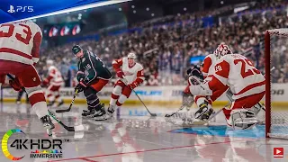 NHL 22 Blue Jackets Dominate! Columbus Blue Jackets vs Detroit Red Wings 4K Graphics PS5 Gameplay