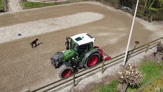 Akker Wei & Stal prepareren van een paardenrijbak