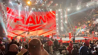 WWE Monday Night RAW Opening Intro & Pyro Live Jan. 16, 2023