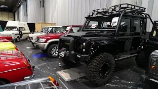 Land Rover Defender Spectre and G Wagon Jeep at the Classic Car & Restoration Show 2022