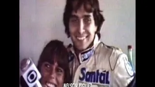 Nelson Piquet muito louco em 1982 - TV Globo