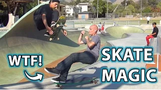 INSANE Skateboard Trick! Magic, Prank & Illusion!