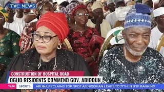 Ogijo Residents Commend Gove Abiodun For Construction Of Hospital Road