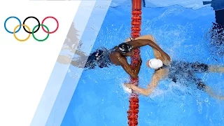 Manuel and Olesksiak tie for gold in Women's 100m Freestyle