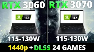 RTX 3060 Laptop vs RTX 3070 Laptop - Lenovo Legion 5 - 24 Games 1440p and DLSS - Part 2