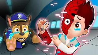 Paw Patrol...But Ryder Become Spider-Man!! Very Sad Story But Happy Ending | Paw Patrol 3D Animation