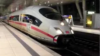 ICE High Speed Train at Frankfurt Airport Germany