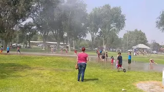 Fire Truck spraying water