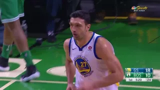 Stephen Curry to Zaza Pachulia dunk