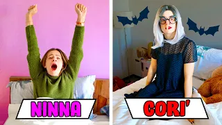 MORNING ROUTINE DI NINNA vs SORELLA GEMELLA CORÌ!!