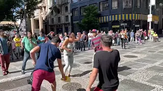 ALEMÃO DA PIZADINHA ARRASTAR MULTIDÃO DE GENTE CANTANDO PISEIRO NO CENTRO DE SÃO PAULO CONFIRA