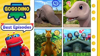 Best Ancient Huge Animals | GOGODINO Best Episodes | Dinosaurs | Jurassic | Toys | Cartoon | Robot