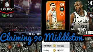 Claiming 90 Black Friday Elite Khris Middleton (NBA Live Mobile)