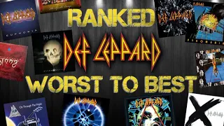 Hysteria is NOT #1 - Every Album Ranked Worst to Best - Top 3 Songs from each! #defleppard #newalbum