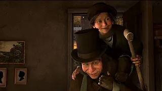 Family time Disney a Christmas carol  | 2009 | 14/20 bob cratchit and his family 4k