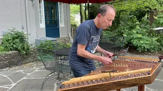 The Cicada Reel -- Ken Kolodner on hammered dulcimer with the cicada chorus