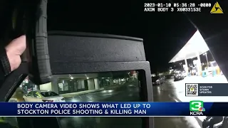 Body camera footage shows what led up to Stockton police shooting, killing man