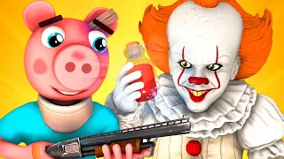 Пигги vs Пеннивайз 6: Лекарство (Финал Roblox Piggy Роблокс Свинка Пеппа Оно Хоррор 3D Анимация)