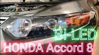 Bi-LED линзы на Honda Accord 8