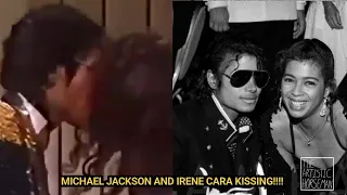 Michael Jackson and Irene Cara Kissing Backstage @ The 1984 Grammy Awards (R.I.P. Irene Cara)