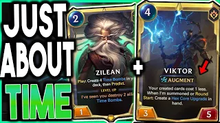 ZILEAN AND VIKTOR MAKE THE TIME MACHINE GOD DECK! - Legends of Runeterra