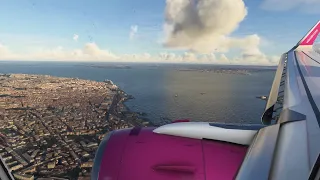 FS2020  A320 Manual Approach into Lisbon Rwy 03 (ULTRA GRAPHICS - 4K)