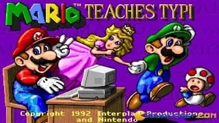 Mario Teaches Typing gameplay (PC Game, 1992)