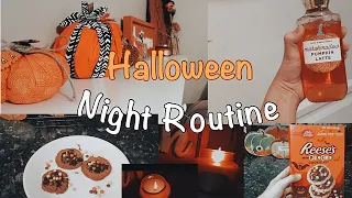 COZY HALLOWEEN/FALL NIGHT ROUTINE 🎃 | Candles, Baking, Clean with me ✨