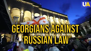 Georgians against 'Russian law' in their country