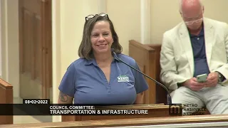 08/02/22 Council Committees: Transportation and Infrastructure