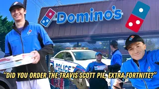 PIZZA DELIVERY PRANK *COPS CALLED*