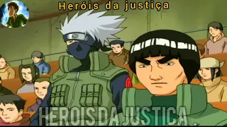 SASUKE VS GAARA   Kakashi Hatake BRABO junto com Maito Gai e Rock Lee pensa em Neji  NARUTO DUBLADO